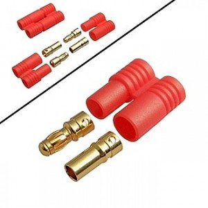 3.5 RED JACKET TYPE BANANA, Разъемы для RC моделей 3.5 красный jacket type banana