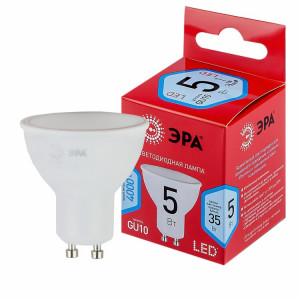 Лампочка светодиодная RED LINE LED MR16-5W-840-GU10 R GU10 5 Вт софит нейтральный белый свет Б0050689