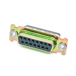 DAUR15S, Стандартные соединители D-Sub  DSUB 15 F CRIMP R FLOA G30 Z