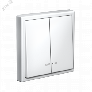 Выключатель 2-кл. ArtGallery (сх. 5а) 10AX с подсветкой механизм лотос SE GAL001353