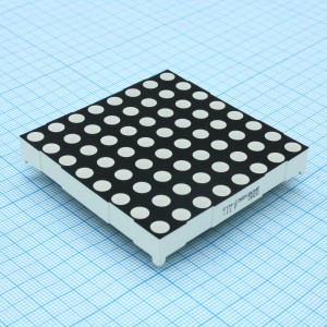 FYM-23881BUHR-11, Матричный индикатор 60,2мм/8x8/красный/625нм/30-60мКд/ОА