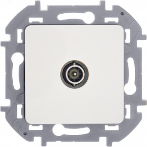 Розетка телевизионная проходная TV Inspiria 14дБ 5-862мГц механизм бел. Leg 673860