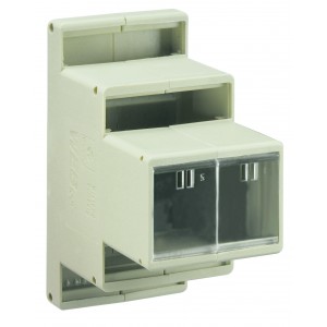 Корпус для РЭА 87.040.0053.0, Корпус для РЭА, с универсальным креплением, без печатной платы, габариты корпуса, Ш х В х Г (мм): 48 x 74 x 96, габариты платы, Ш х В х Г (мм): Плата A 93 x 45, Плата B 63 x 45, цвет: серый, серия wiebox WEB 4