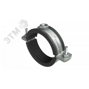 Хомут для высоких нагрузок с изоляцией с гайкой М16 для труб d 5