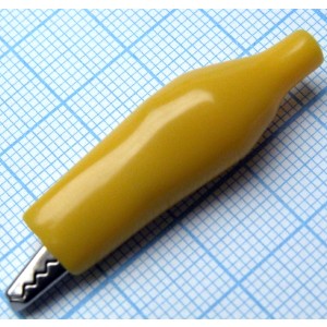 крокодил   8002  Yellow(1226), зажим типа крокодил