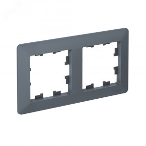 ATLASDESIGN AIR 2-постовая РАМКА, ГРИФЕЛЬ/дымчатый черный ATN220702