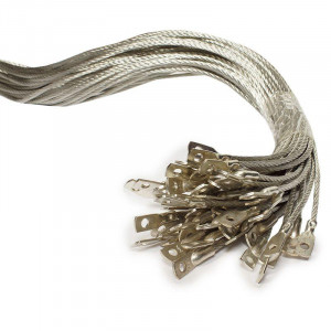 Проводник заземляющий П-750 S=6мм два наконечника zeta11230