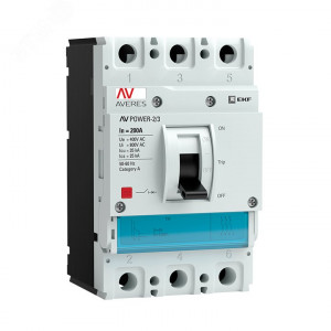 Выключатель автоматический 3п 200А 35кА AV POWER-2/3 TR AVERES mccb-23-200-TR-av