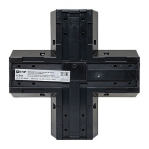 Фигурный коннектор для светодиодных линейных светильников ДБО-X черный 12Вт 4000К IP20 LUMA EKF LBL-X-12-B-4000