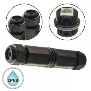 RJ45M25Z2L-6A, Разъём герметичный SZC RJ45M25Z2L-6A, 10BASE-T,100 BASE-T, 1000 BASE-T