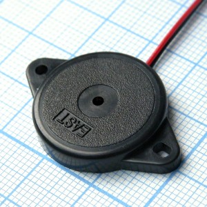 TFM-19, Пьезоизлучатель 80db/12v/5mA d=34  4.0kHz гибкие выводы