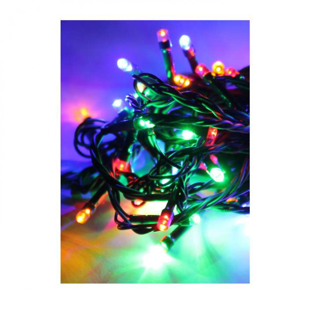 Изображение товара Светодиодная гирлянда 120 LED 12.8 м мультиколор 8 режимов IP20 КОСМОС