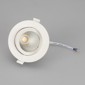 Светильник LTD-POLAR-TURN-R105-10W Day4000 (WH, 36 deg, 230V) 032311, Встраиваемый поворотный светильник 