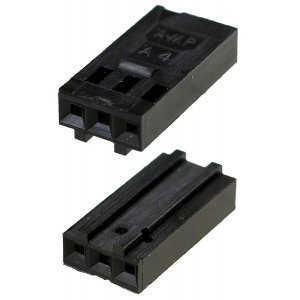 102241-1, Корпус розетки на кабель шаг 2.54мм под 1x3 AMPMODU MODIV