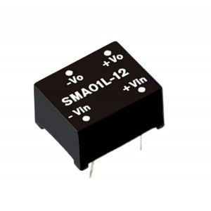 SMA01M-09, Преобразователи постоянного тока в постоянный с изоляцией 1W 9V 0-110mA DIP 10.8-13.2Vin Unreg
