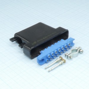 РП10-15 ЛУ-П-О розетка с/к, Соединитель  низкочастотный, прямоугольный, внутреннего монтажа угловой