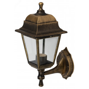 НБУ 04-60-001 бронза Светильник садово-парковый Леда настенный четырехгранный под бронзу Е27 Б0048112