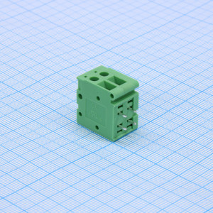 GT105R-5.0-02P-14-00, Винтовой клеммный блок c рельефной обоймой,2 контакта. Серия GT105R-5.0