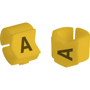 brd333410, SCNG-23-A клипсы жёлтые, 50шт/упак, для провода 5,9-8,5мм диаметра, легенда A