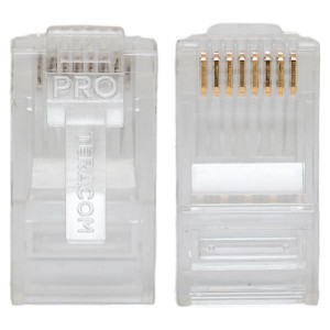 Коннектор RJ-45 TERACOM PRO неэкранированный 8P8C 30мкд Cat.6 универсальный (упак.20шт) [TRP-PLUG-6UTP-20]