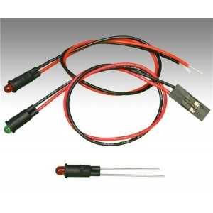 PM3HDLW9.0, Светодиодные панельные индикаторы HE Red 635nm 6mcd Diff Lens Wire