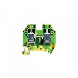 Заземляющая клемма WT 16 PE, Заземляющая клемма, тип фиксации провода: винтовой, номинальное сечение: 16 мм кв., 1000V, ширина: 12 мм, цвет: желто-зеленый, тип монтажа: DIN35