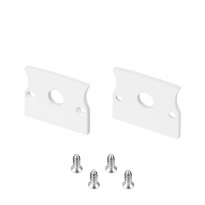 Заглушка ARH-СEIL-S14-SHADOW FLAT WHITE с отверстием 042099, Заглушка для профиля ARH-СEIL-S14-SHADOW, СEIL-S14-SHADOW-T и экрана FLAT с отверстием. Материл - алюминий. Цвет - белый. В комплекте 2 заглушки и 4 шурупа. Цена за комплект.