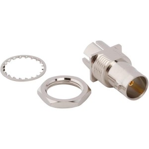 031-70526-21, РЧ соединители / Коаксиальные соединители 75OHM EDGE MOUNT BNC PCB .084/.625" HEX