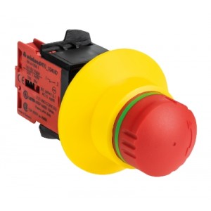 Кнопка аварийного откл. SNH 1101, Кнопка аварийного отключения в сборе, 1 НЗ контакт.