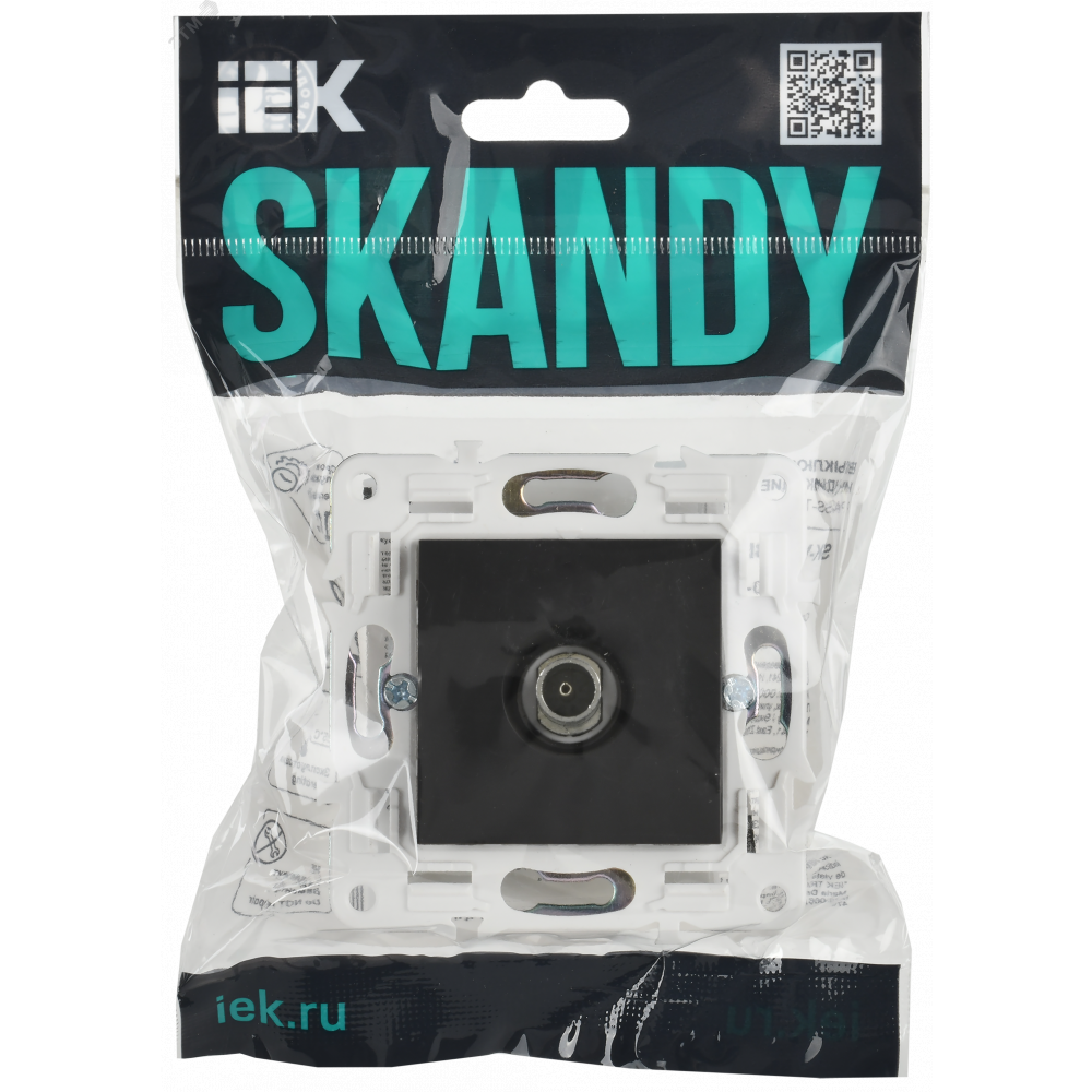 Изображение товара Розетка TV оконечная SKANDY SK-A12T титан IEK SK-A10-O-K48