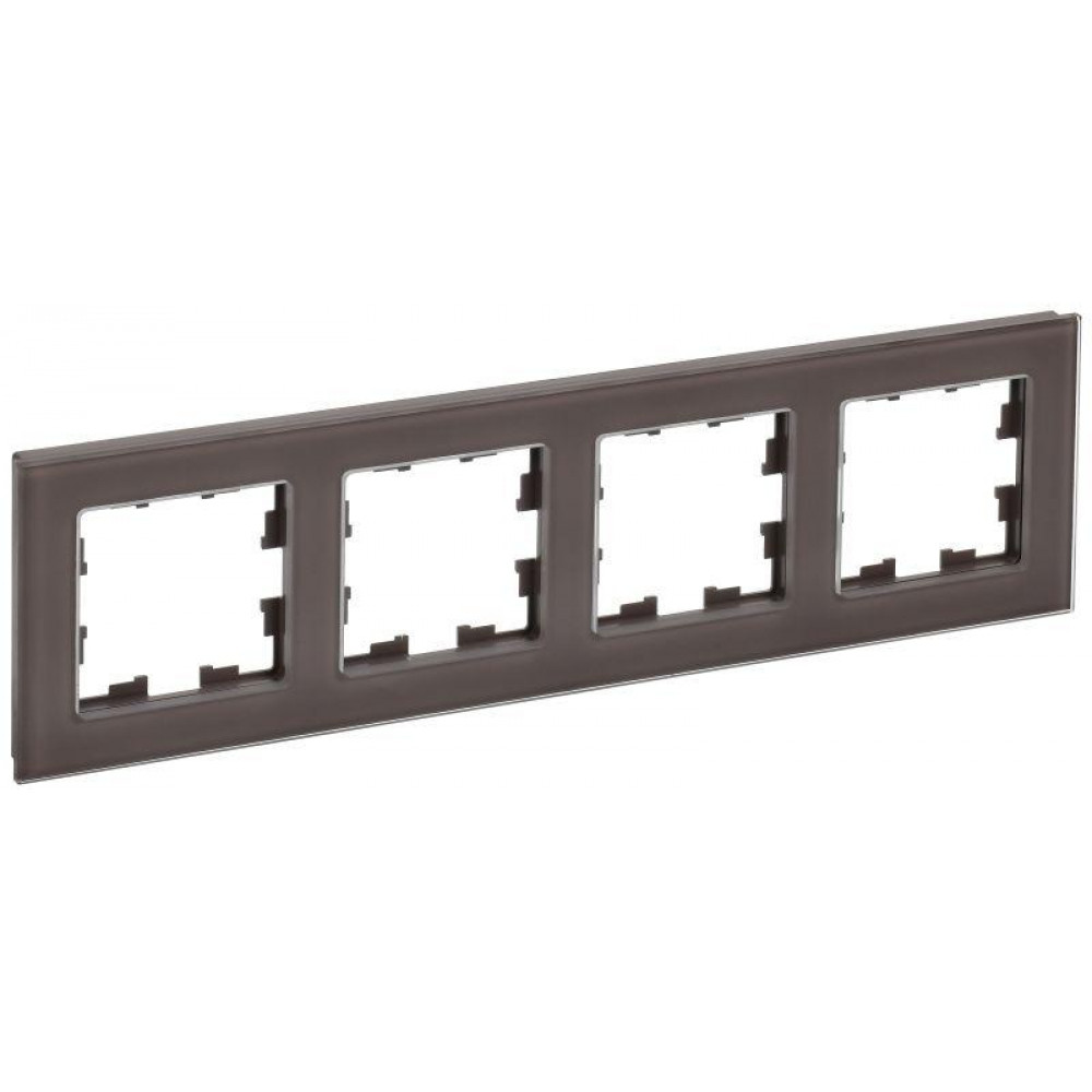 Изображение товара Рамка 4-м BRITE РУ-4-2-БрТБ стекло темн. бронза IEK
