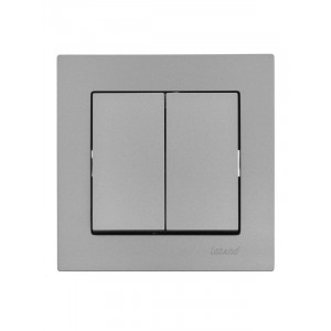 Выключатель 2-кл. СП Vesna механизм платина 742-3588-101