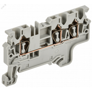 ARMAFIX Клемма пружинная CX2.5-4 2,5мм2 четырехконтактная серая IEK AF-CT40-00-4-K03-002