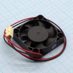 EC4010H12C, Вентилятор 12В, 40х40х10мм, 1 подшипник качения/1 подшипник скольжения, 5500 об/мин