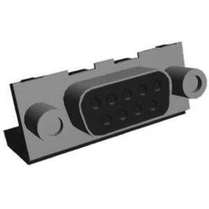 8-106505-2, Разъем D-Sub (розетка) угловой на плату 9 контактов