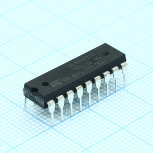 ULN2803A, Набор NPN транз. x 8  50V  0.5A  2.7kOhm input resistor for 5V TTL and CMOS