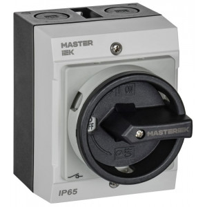 Переключатель кулачковый 10А (сх. 92) в боксе закрытая рукоятка IEK MI-CS21-010-092