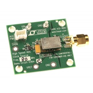 DC1216A-C, Инструменты для разработки часов и таймеров 80MHz High Speed ADC Clock Source