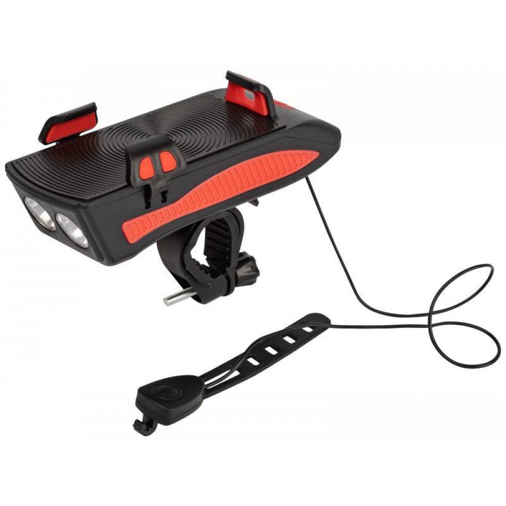 Изображение товара Светодиодный велосипедный фонарь VA-802 с powerbank и 3 режимами 2400мАч