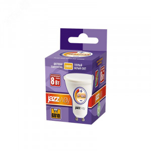Лампа светодиодная LED 8Вт GU10 3000K диммируемя  Jazzway 5035898