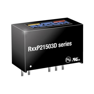 R15P21503D, Преобразователи постоянного тока в постоянный с изоляцией 2W 15Vin 15/-3Vout 93/-185mA