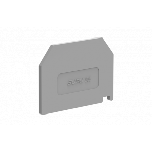 Торцевая крышка 206101, Торцевая крышка, для клемм TA6, цвет: серый