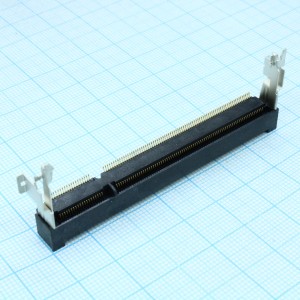 1827341-4, Разъем DDR, DIMM, Шаг: 0.6 мм; Контакты: 200; Монтаж: поверхностный; Расположение: угловое