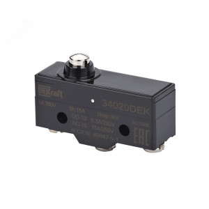 Выключатель концевой миниатюрный плунжерного типа 1НО1НЗ 34020DEK