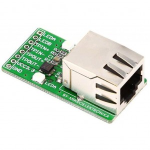 MIKROE-224, Дочерняя плата с Ethernet-интерфейсом