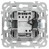 FLITE Выключатель 1-клавишный проходной с индикацией 10А ВС61-1-1-ФлА алюминий IEK FI-V12-1-10-1-K47