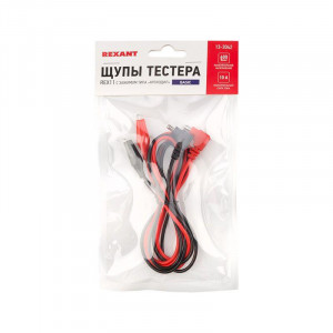 Щупы тестера с зажимом типа -крокодил- REX11, 25мм, общая длина 1м