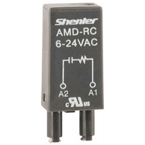 Модуль AMD-RC 24-250V AC, Модуль для реле, 24 - 60VAC, резистор, конденсатор, цвет: черный, для колодок: SRU, SKF14, SKC, SKB, STB, SRC*-E, SRB, GZT, GZM, GZS, GZMB, ES32