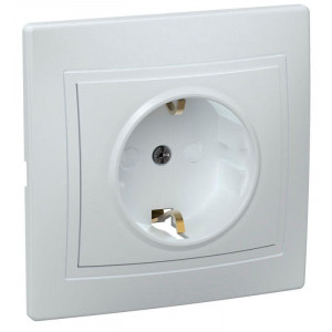 РСш10-3-КБ Роз. 1мес. с з/к с з/ш 16А кер. КВАРТА бел. ERK14-K01-16-K