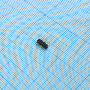 DS1031-01-1X6P8BV31-3A, Соединитель штыревой 1х6 контактов, шаг 1.27мм, 300В 1А, монтаж в отверстия